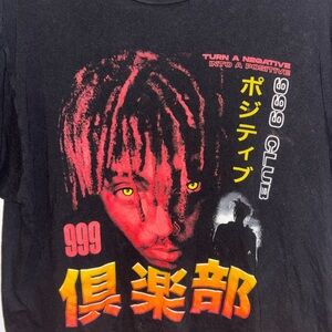 Juice Wrld 999 club Kanji Japanese Turn a negative into a positive Size L